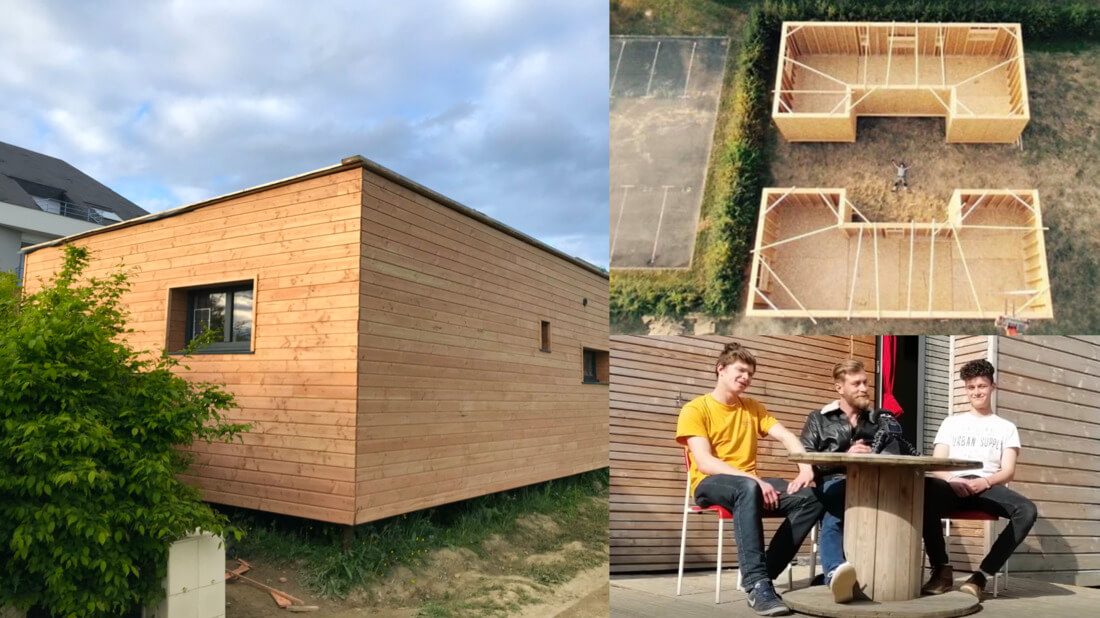 Ces étudiants ont auto-construit leur maison